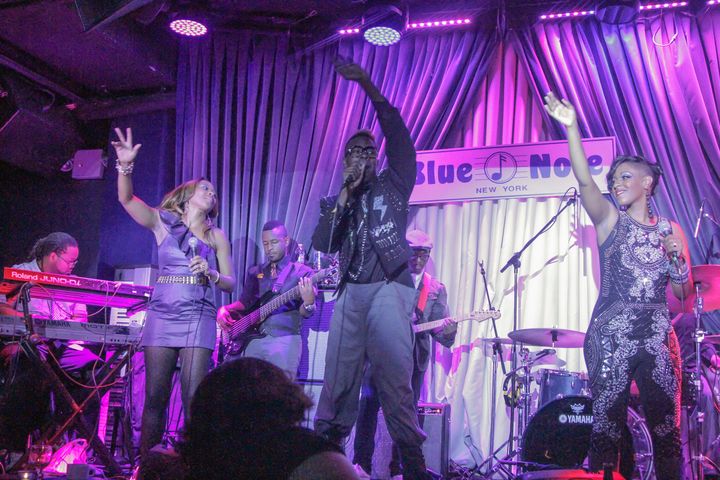 The Fuzz Band performing on stage.