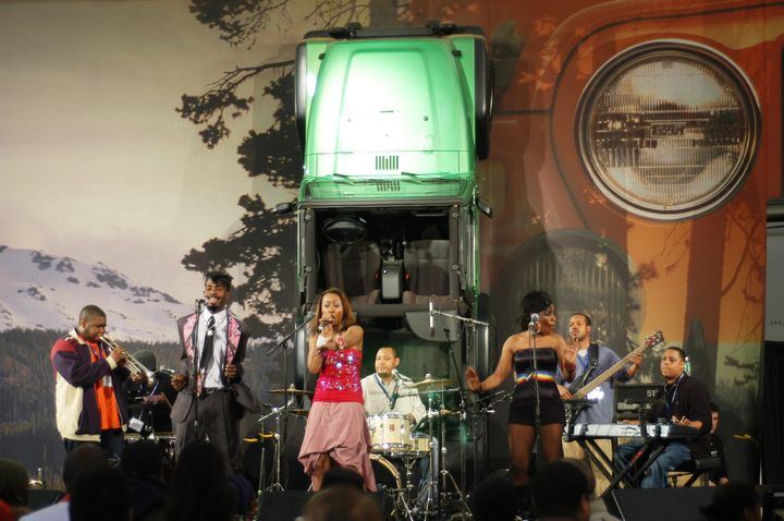The Fuzz Band performing on stage.