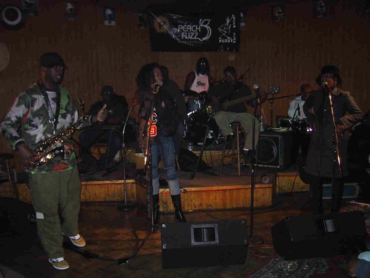 The Fuzz Band performing on stage.